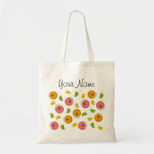 Citrus Multi Name two-sided tote bag