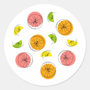 Citrus Multi sticker round