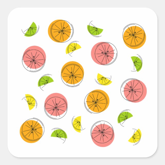 Citrus Multi sticker square (Front)