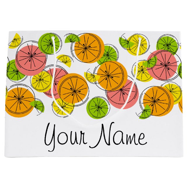 Citrus Name gift bag large (Front)