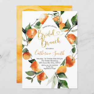 Citrus Orange Bridal Brunch Invitation