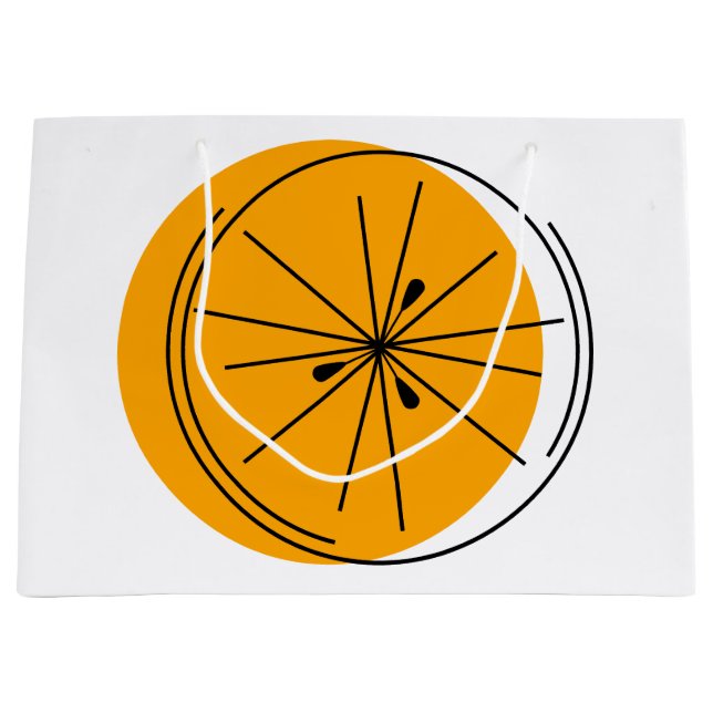 Citrus Orange gift bag large (Front)