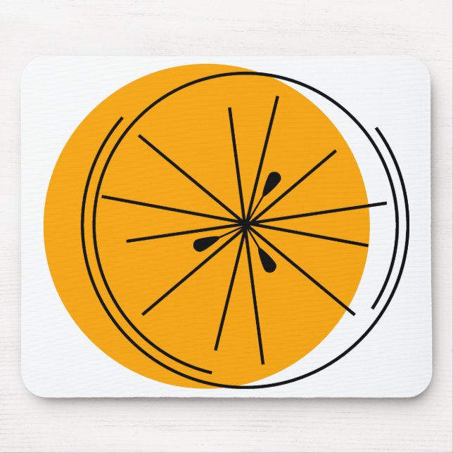 Citrus Orange mouse pad (Front)