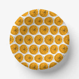 Citrus Orange Multi Paper Plate