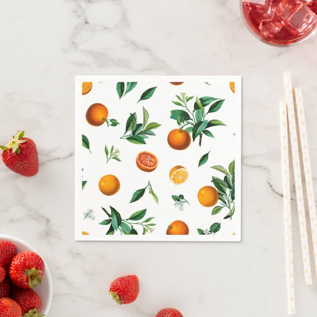 Citrus Orange Party Napkin (Insitu)