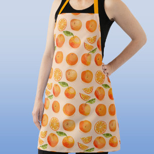 Citrus Orange Pattern Apron