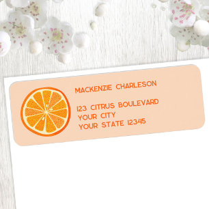 Citrus Oranges Fun Return Address Label
