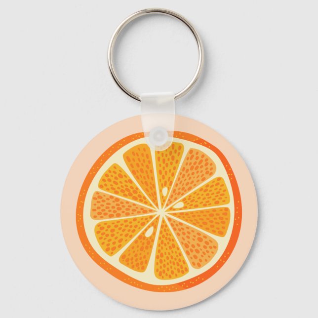 Citrus Oranges Key Ring (Front)