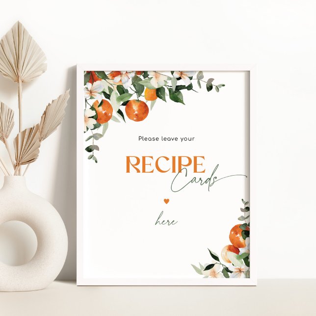 Citrus oranges leave your recipe card here poster (Creator Uploaded)