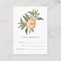 Citrus Orchard | Boho Song Request Enclosure Card