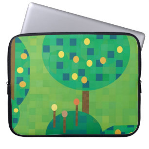Citrus orchard or garden laptop sleeve