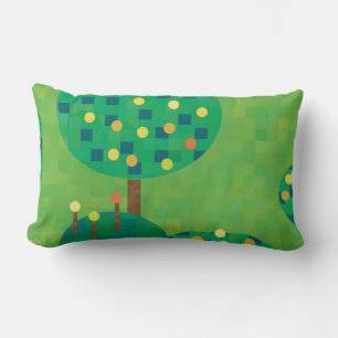 citrus orchard or garden lumbar cushion