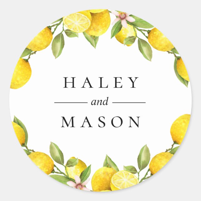 Citrus Orchard Personalised Sticker (Front)
