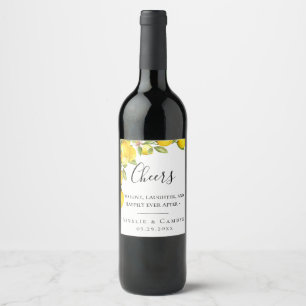Citrus Orchard Personalised Wine Label