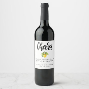 Citrus Orchard Personalised Wine Label