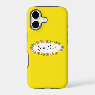 Citrus Oval Yellow Name iPhone case