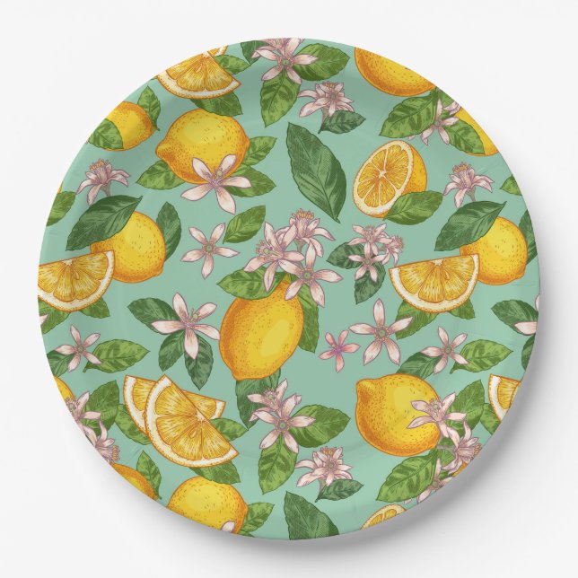 Citrus Paper Plate (Front)
