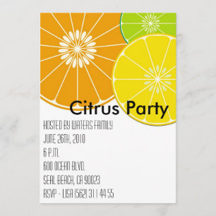 Citrus Party Invitation
