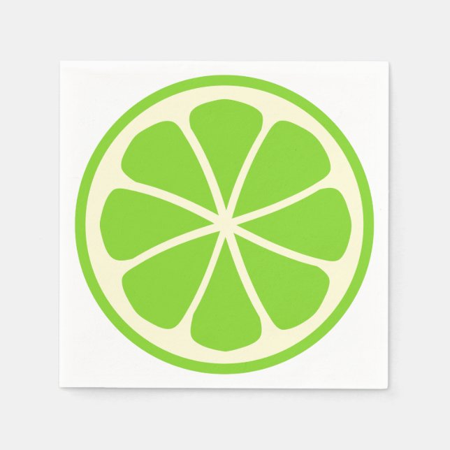 Citrus Party Lime Napkin (Front)