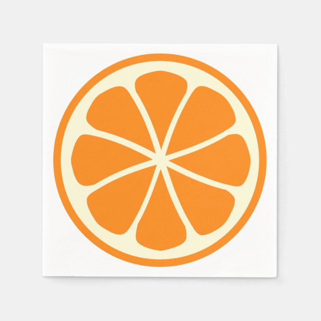 Citrus Party Orange Napkin (Front)