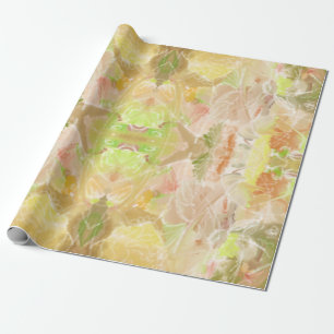 Citrus Pastel Designer Print Repeat Pattern Wrapping Paper