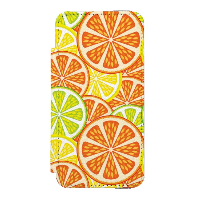 Citrus Pattern 2 Incipio iPhone Wallet Case (Folio Front)
