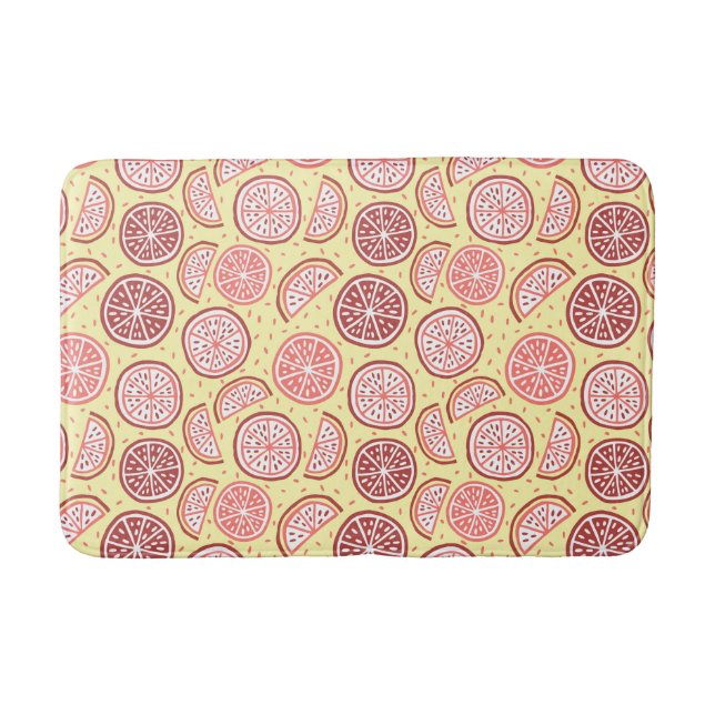 Citrus Pattern bath mats (Front)