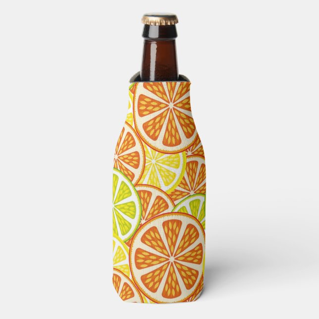 Citrus pattern bottle cooler (Bottle Front)