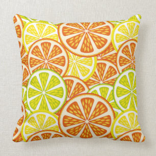 Citrus pattern cushion