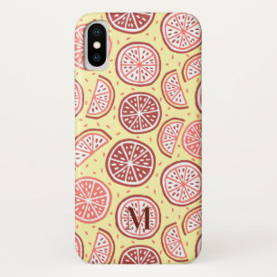 Citrus Pattern custom monogram phone cases