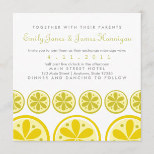 Citrus Pattern Invitation