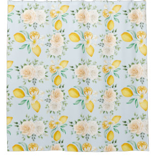 Citrus Pattern Shower Curtain
