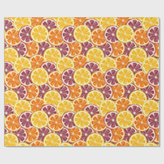 Citrus pattern wrapping paper