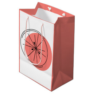 Citrus Pink gift bag medium pink