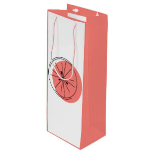 Citrus Pink gift bag wine pink