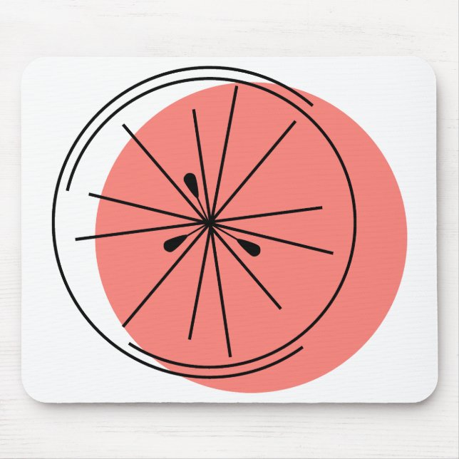 Citrus Pink mouse pad (Front)