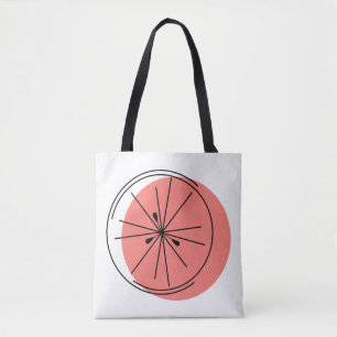 Citrus Pink multi back all over tote Bag