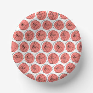 Citrus Pink Multi Paper Plate