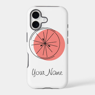 Citrus Pink 'Name' iPhone case