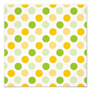 Citrus Polka Dots Photo Print