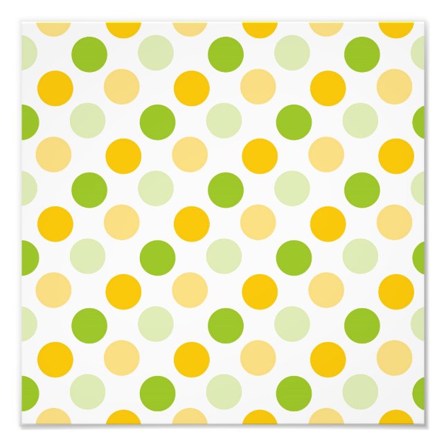 Citrus Polka Dots Photo Print (Front)