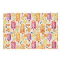 Citrus Popsicle Delight – Watercolor Frozen Treats