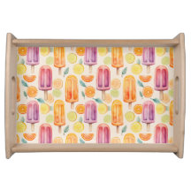 Citrus Popsicle Delight – Watercolor Frozen Treats