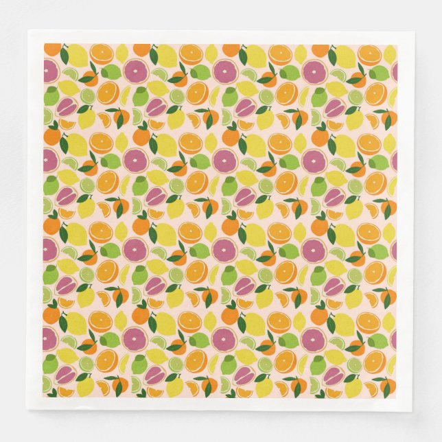 Citrus Print Napkin (Front)