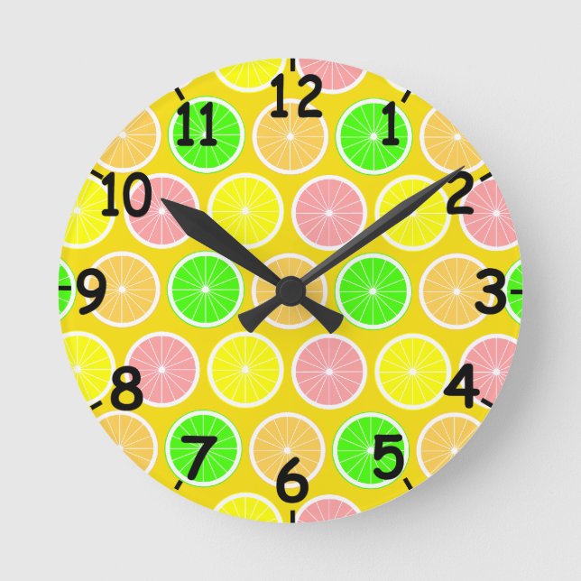 Citrus Round Clock (Front)