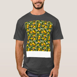 Citrus Seamless Pattern Lemon Lime Orange Mandarin T-Shirt