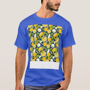Citrus Seamless Pattern Lemon Lime Orange Mandarin T-Shirt