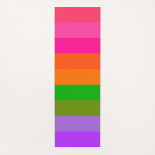 Citrus Sherbet Stripes Yoga Mat