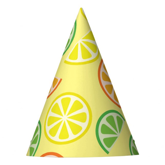 Citrus Slice Birthday Party Hat (Front)