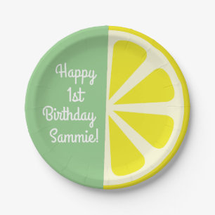 Citrus Slice Birthday Party Paper Plate